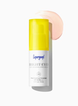 Crema de ojos mineral de ojos brillantes SPF 40