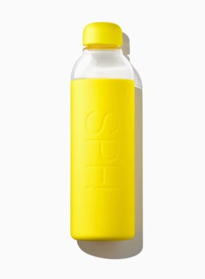 ¡FPS! Botella de agua de vidrio